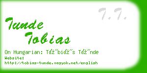tunde tobias business card