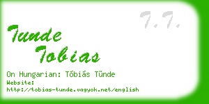 tunde tobias business card